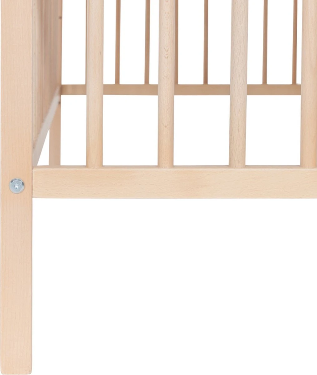 Puck Ledikant Raw Beuken Natural 60x120 Cm - Afbeelding 3