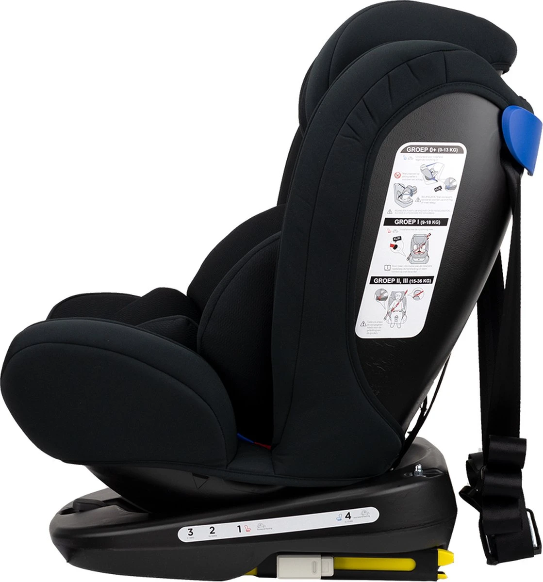 Autostoel Novi Baby® Goliath Premium 0-1-2-3 Isofix Rotation All Black - Afbeelding 2