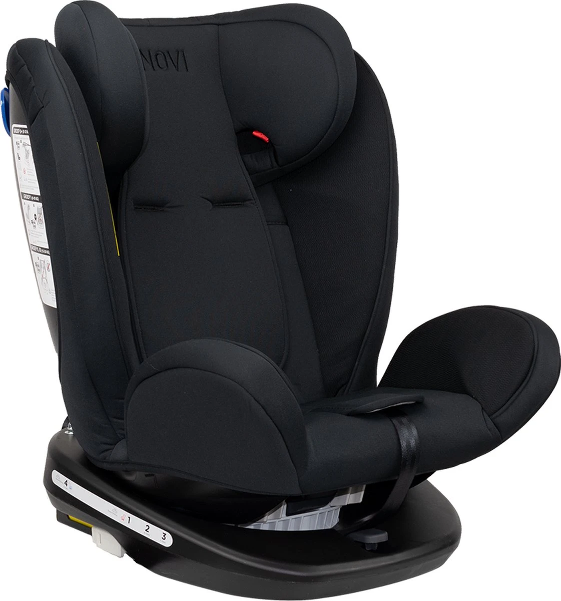 Autostoel Novi Baby® Goliath Premium 0-1-2-3 Isofix Rotation All Black - Afbeelding 6