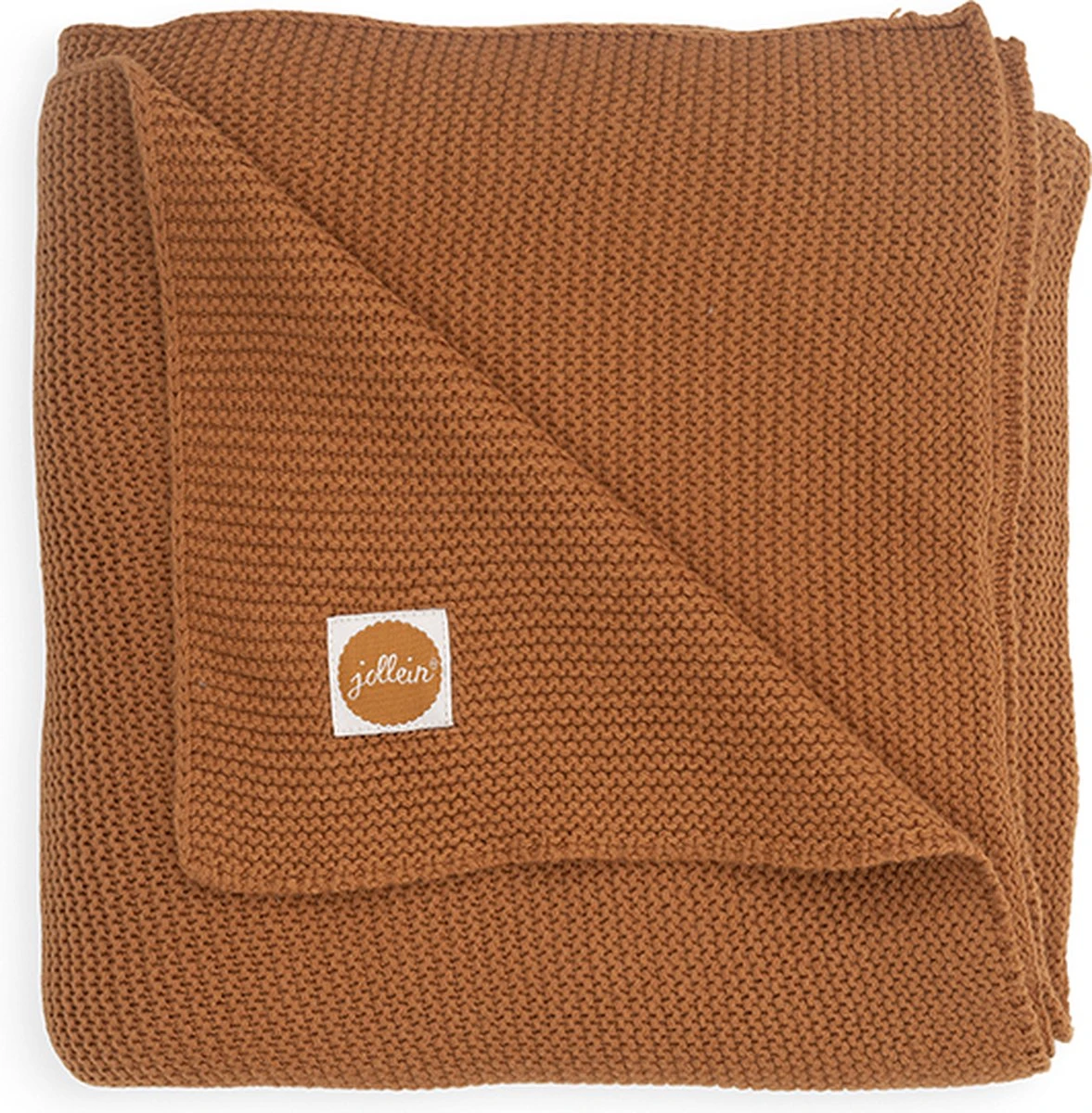 Jollein Baby Deken Ledikant 100x150cm Basic Knit - Caramel