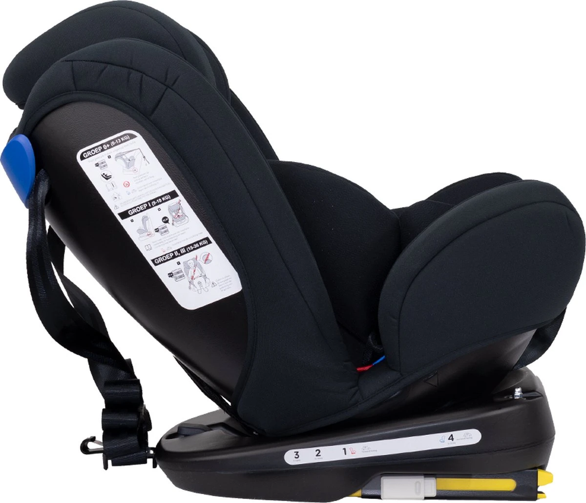 Autostoel Novi Baby® Goliath Premium 0-1-2-3 Isofix Rotation All Black - Afbeelding 7