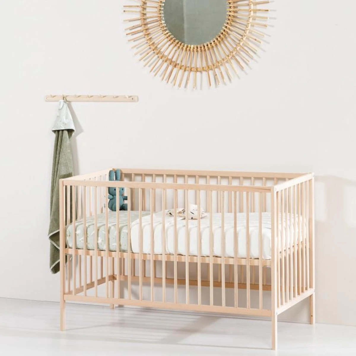 Puck Ledikant Raw Beuken Natural 60x120 Cm - Afbeelding 5