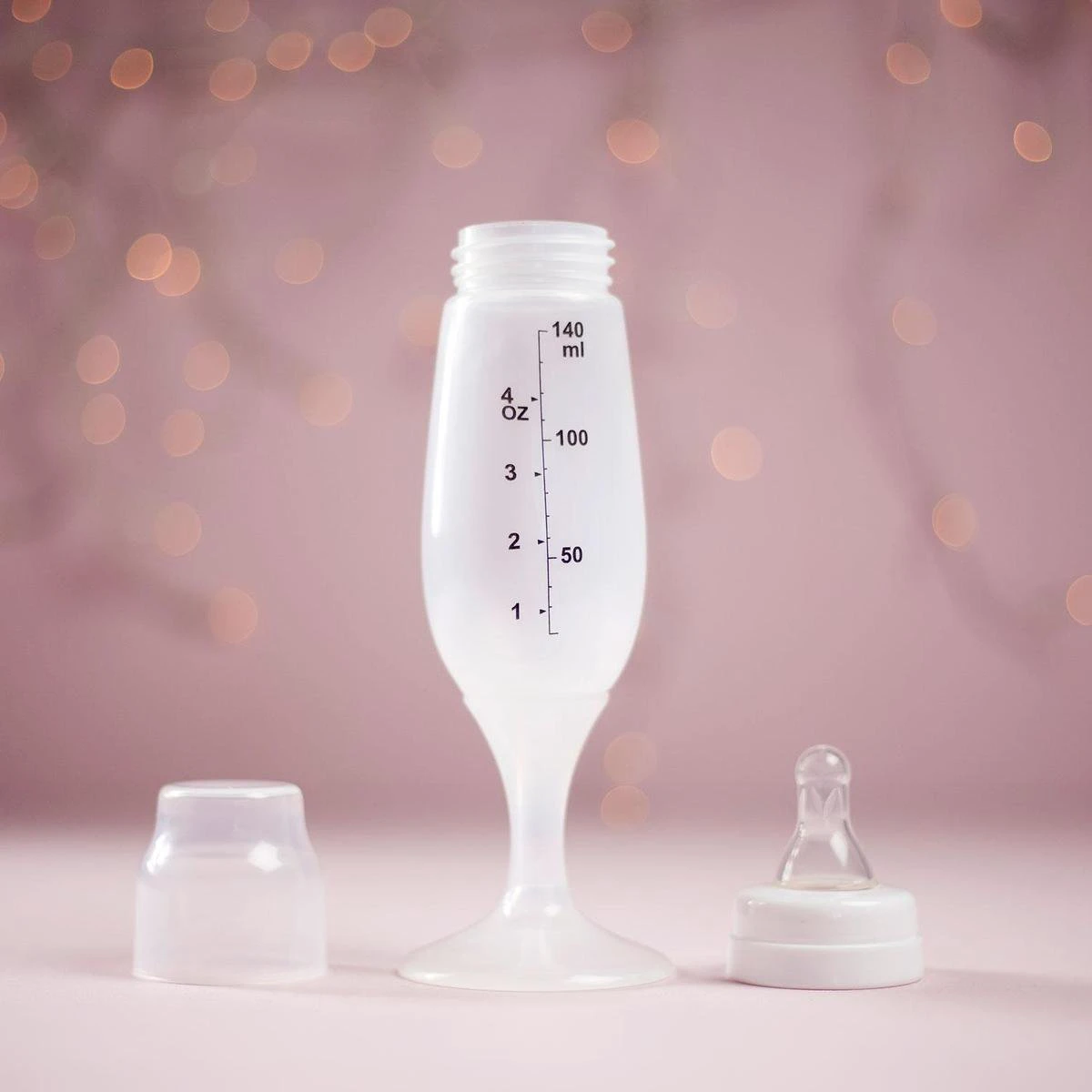Babyfles Champagneglas - BPA Vrij - 140ml - Afbeelding 3
