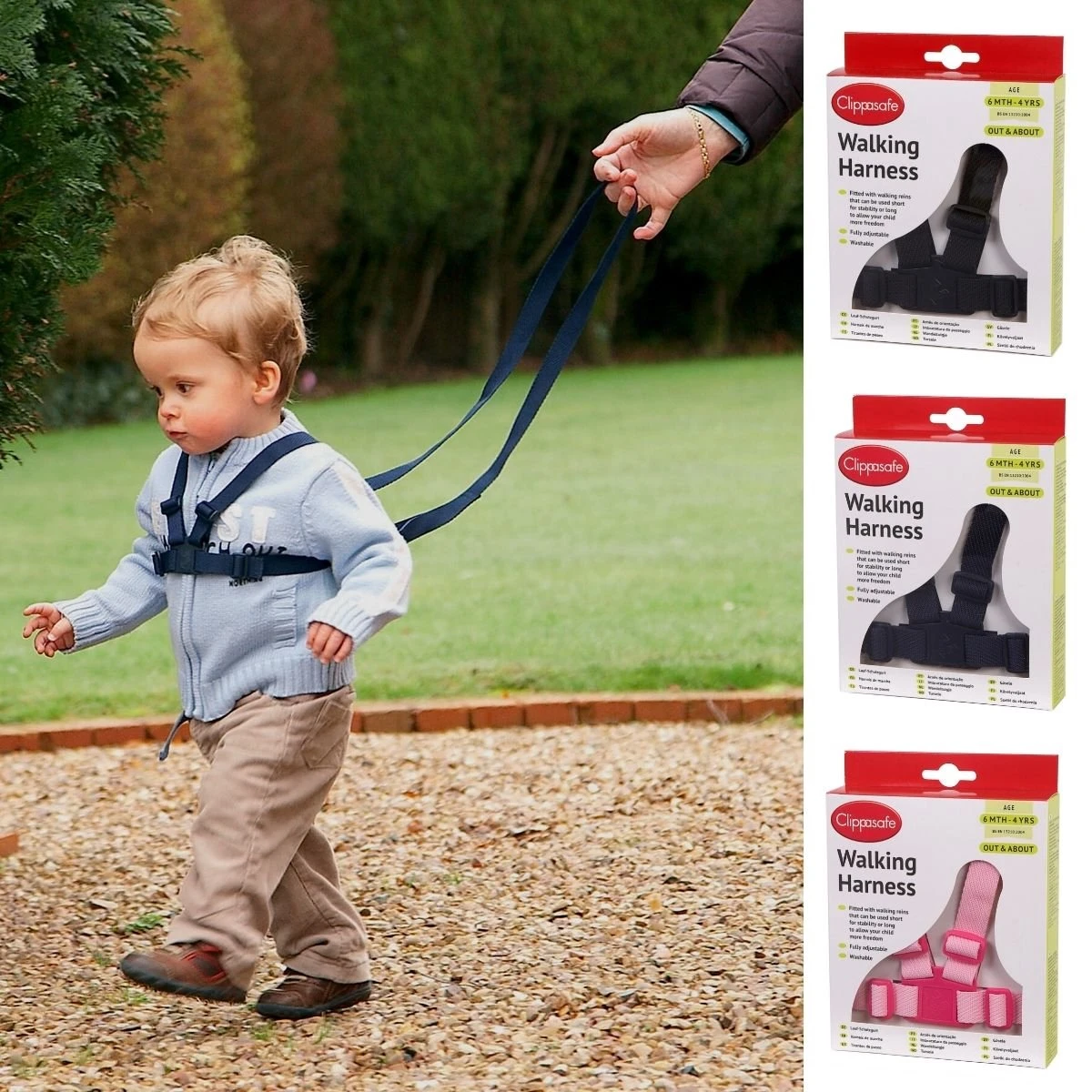 Looptuigje Voor Kinderen - Kindertuigje Met Looplijn - Tuigje Kind - Blauw - Afbeelding 2