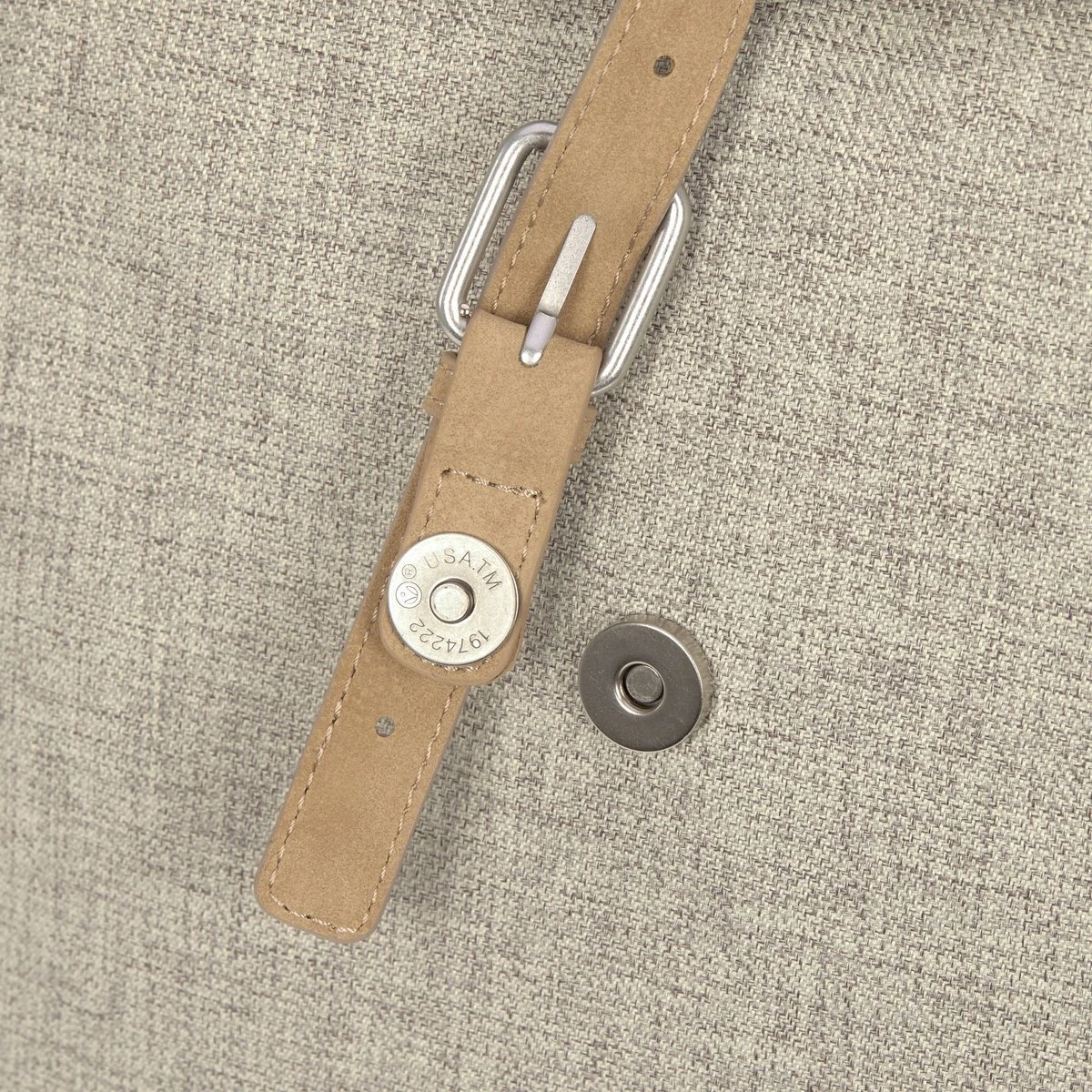 LÄSSIG Luiertas Rolltop Backpack Rugzak Incl Verschoningsmatje Choco Mélange Limited Edition - Afbeelding 5