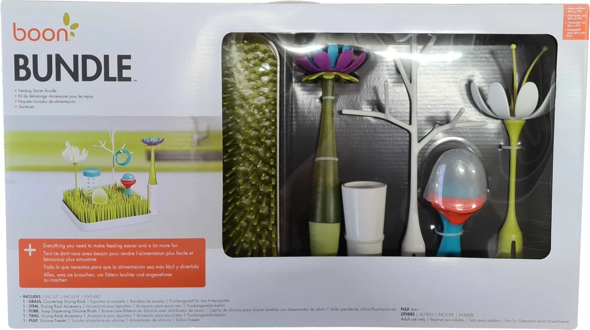 BOON Bundle Starterspakket Onderhoud Babyvoedingsartikelen - Flessenrek Met Accessoires - Afbeelding 7