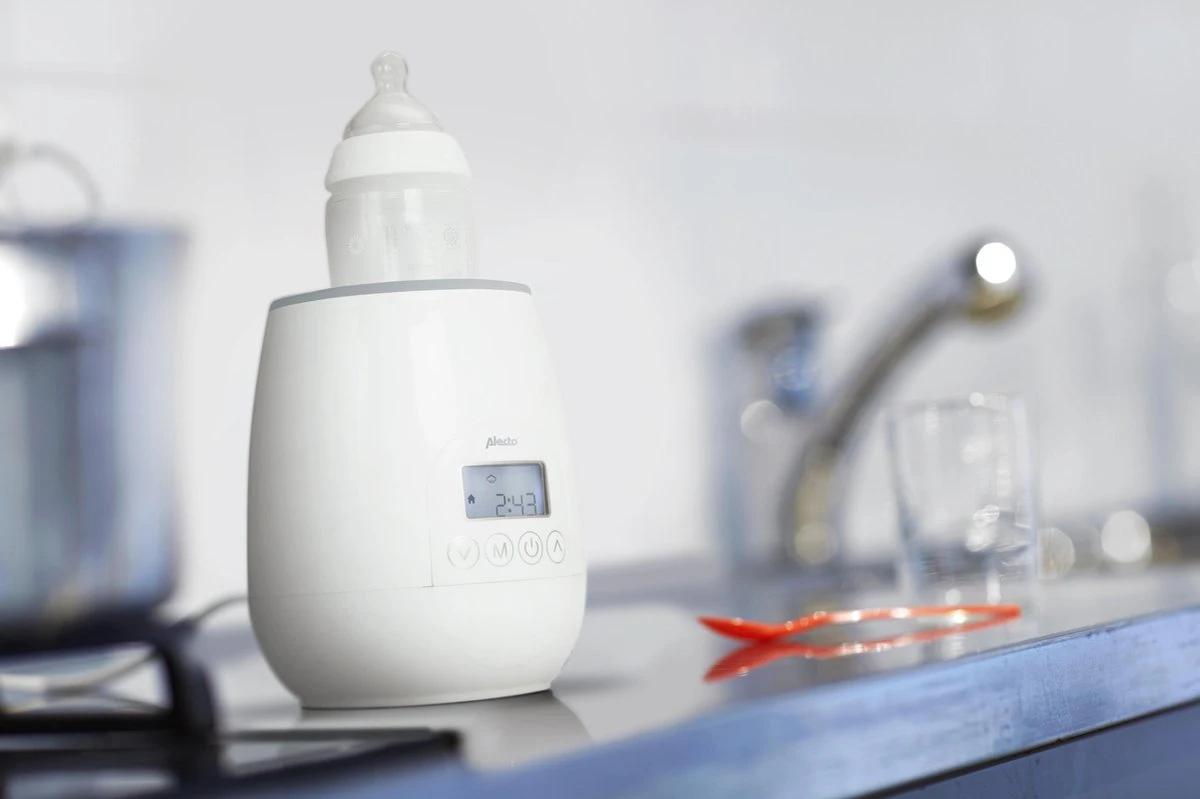 Alecto BW-700 - Snelle Digitale Flessenwarmer 500W Voor Opwarmen, Steriliseren En Ontdooien - Inclusief Stoomkap - Bediening Via Display - Wit - Afbeelding 8