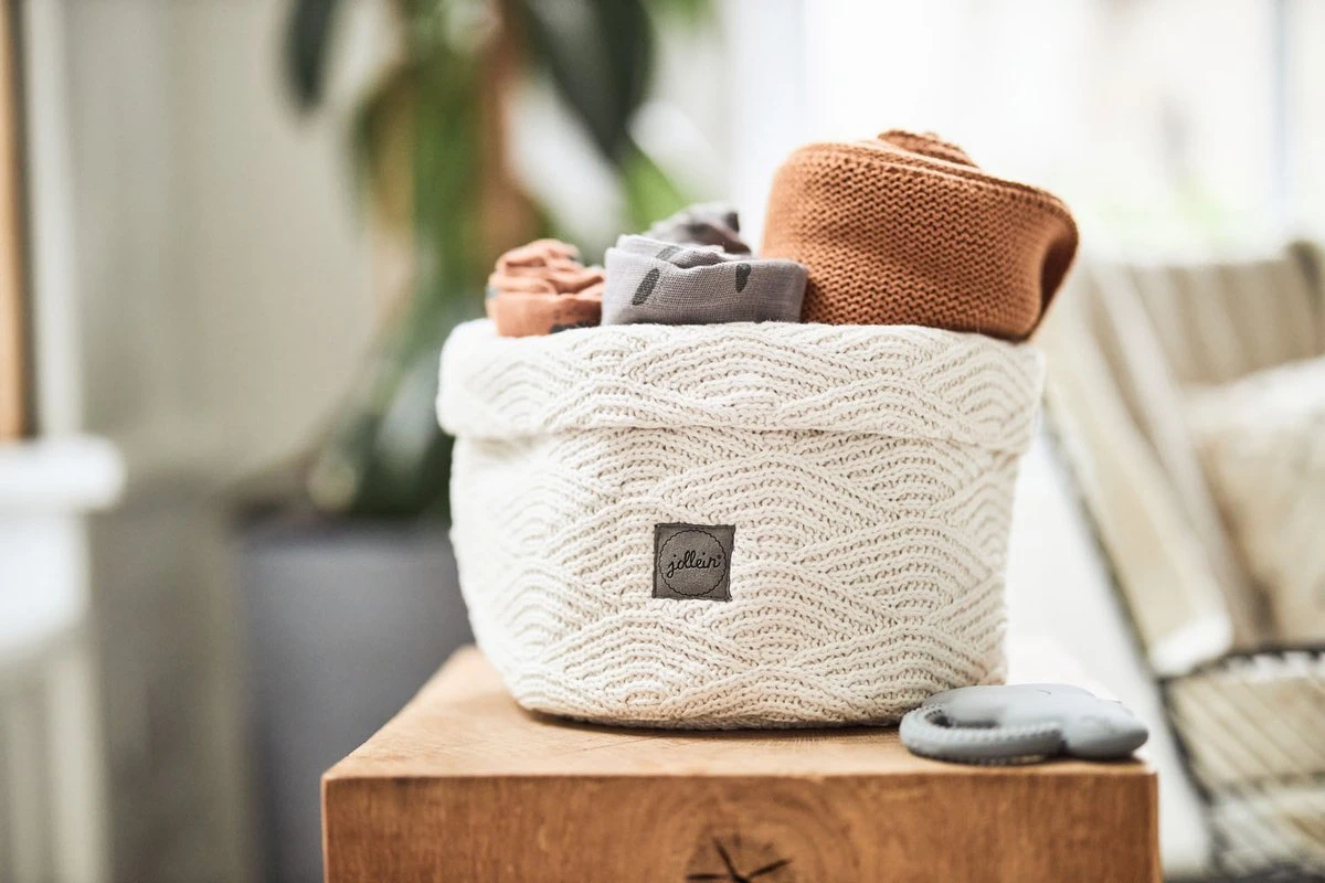 Jollein Baby Deken Ledikant 100x150cm Basic Knit - Caramel - Afbeelding 6