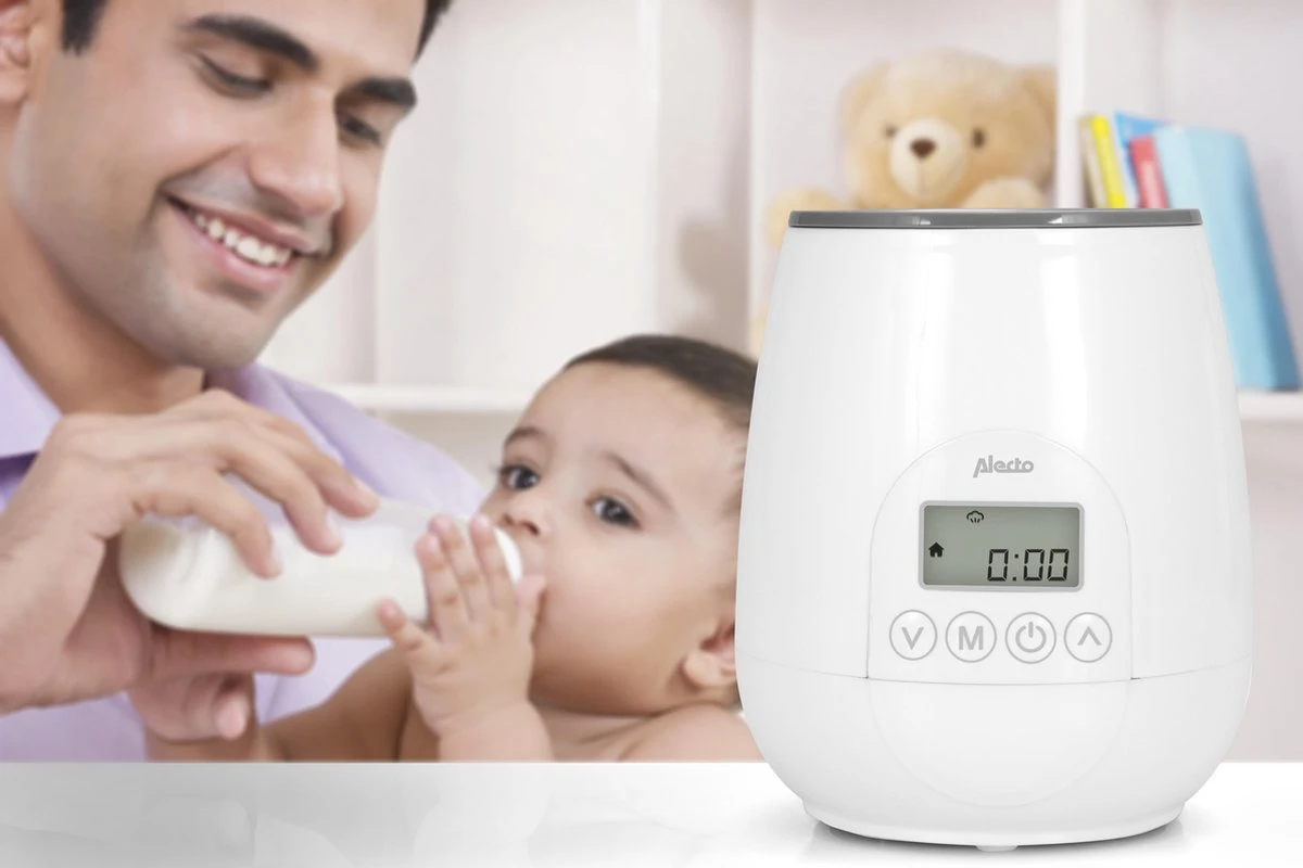 Alecto BW-700 - Snelle Digitale Flessenwarmer 500W Voor Opwarmen, Steriliseren En Ontdooien - Inclusief Stoomkap - Bediening Via Display - Wit - Afbeelding 7