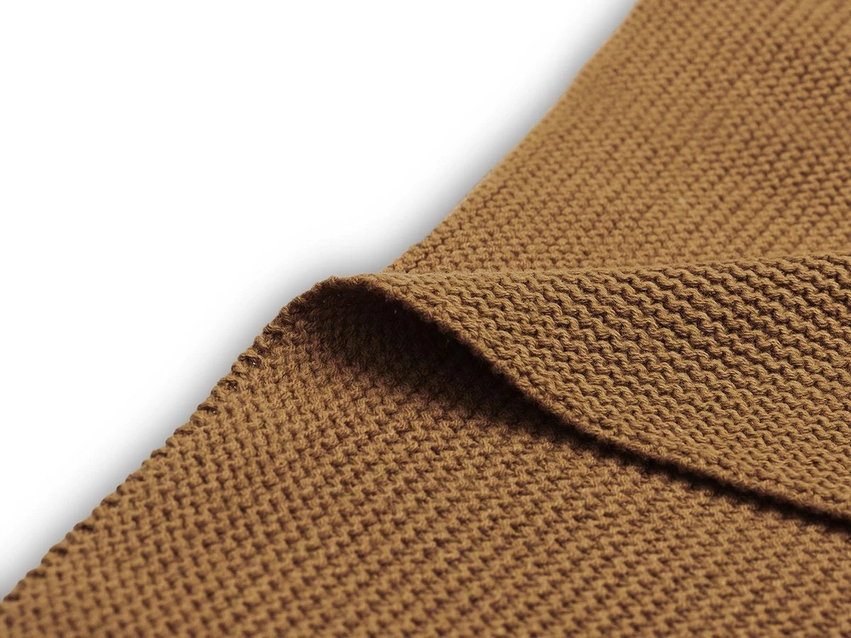Jollein Baby Deken Ledikant 100x150cm Basic Knit - Caramel - Afbeelding 3