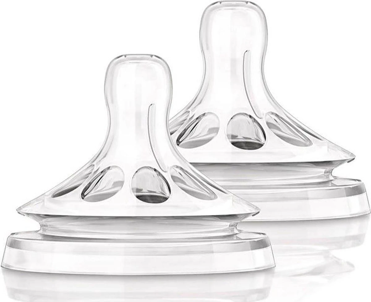 Philips AVENT Natural Speen - 1M+ - Langzame Toevoer - 2 Stuks - Afbeelding 4