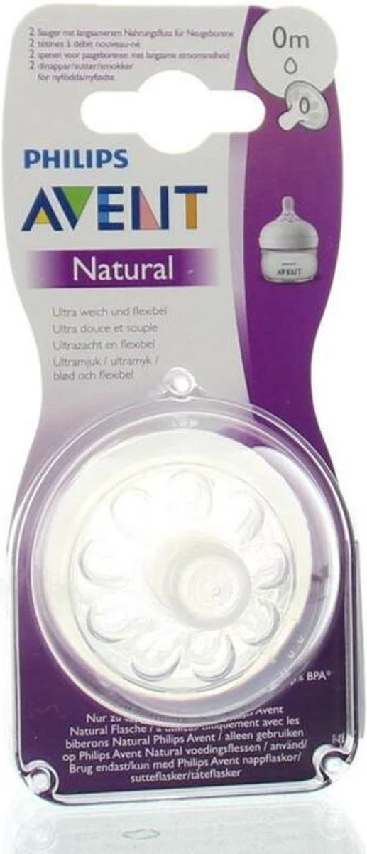 Philips Avent SCF040/27 Natural Speen - 0m - 2stuks - Afbeelding 9