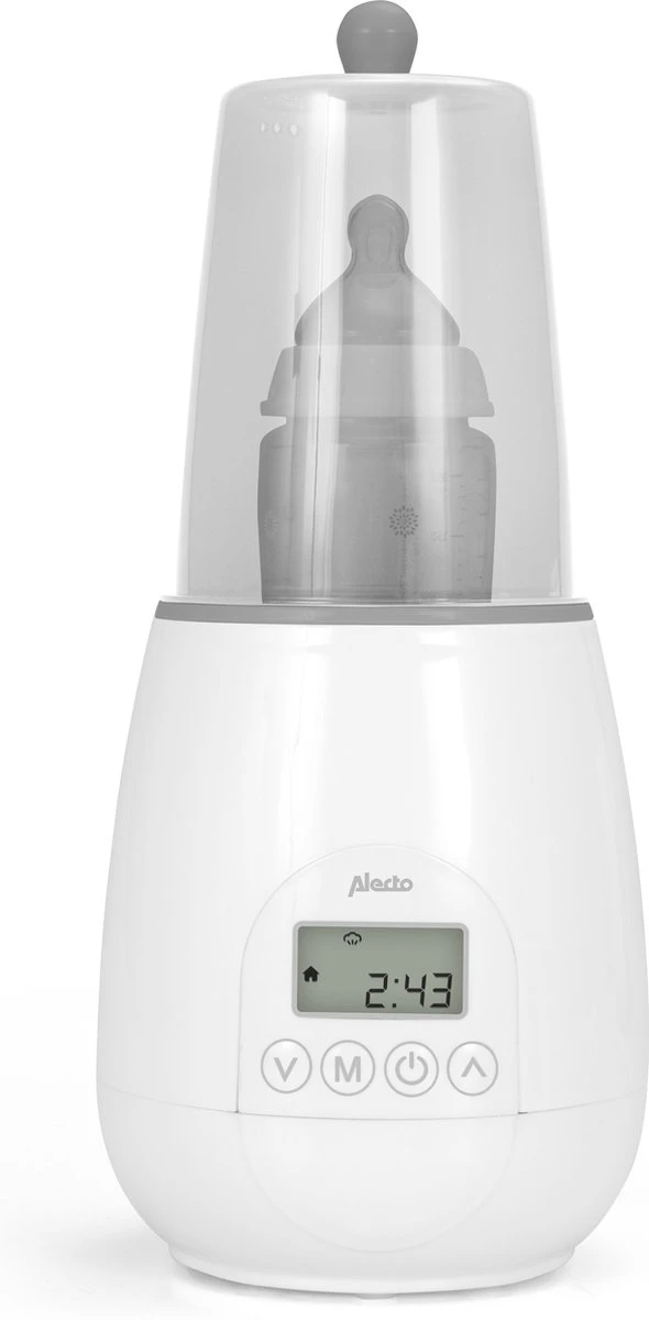 Alecto BW-700 - Snelle Digitale Flessenwarmer 500W Voor Opwarmen, Steriliseren En Ontdooien - Inclusief Stoomkap - Bediening Via Display - Wit - Afbeelding 15