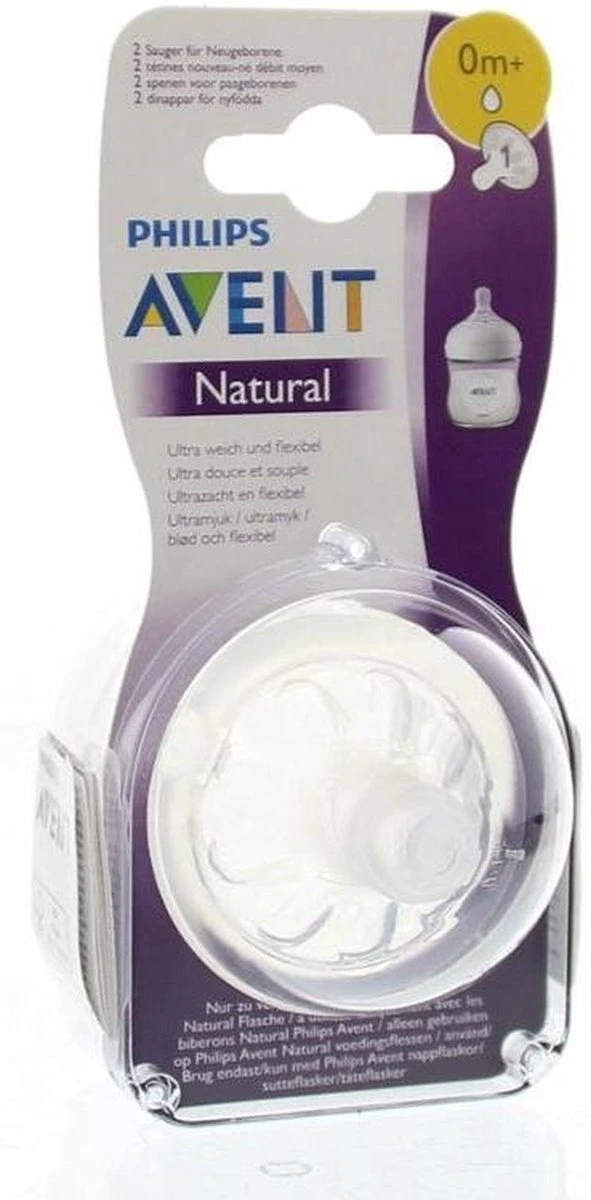 Philips Avent SCF041/27 Natural Speen - 0m+ - 2stuks - Afbeelding 9